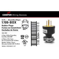 Rubber Plugs - COOPER ꡵Ǽ 3 Cooper Wiring Devices  1709-BOX 15A -125V (1,875 W ) ҵðҹ  UL(Underwriters Laboratories Inc.)  ʴ ͧ俿ҹ鹶Դ俿ѴǧèԴ俧  ͺءѺҵðҹ