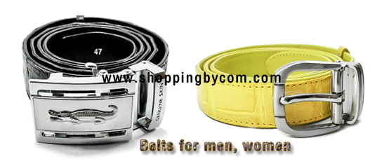 เข็มขัดหนังจระเข้ สำหรับผู้ชาย และผู้หญิง Belts for men, women